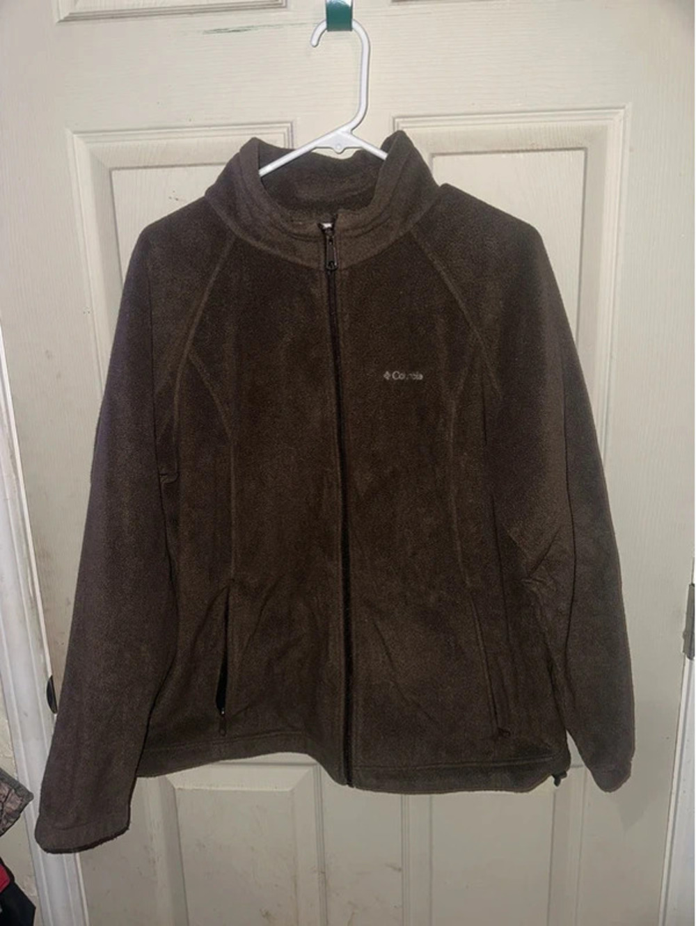 Columbia brown fleece jacket size xl